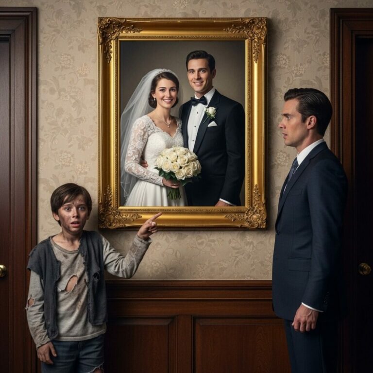 A Homeless Boy Saw a Wedding Photo and Whispered, “That’s My Mom”