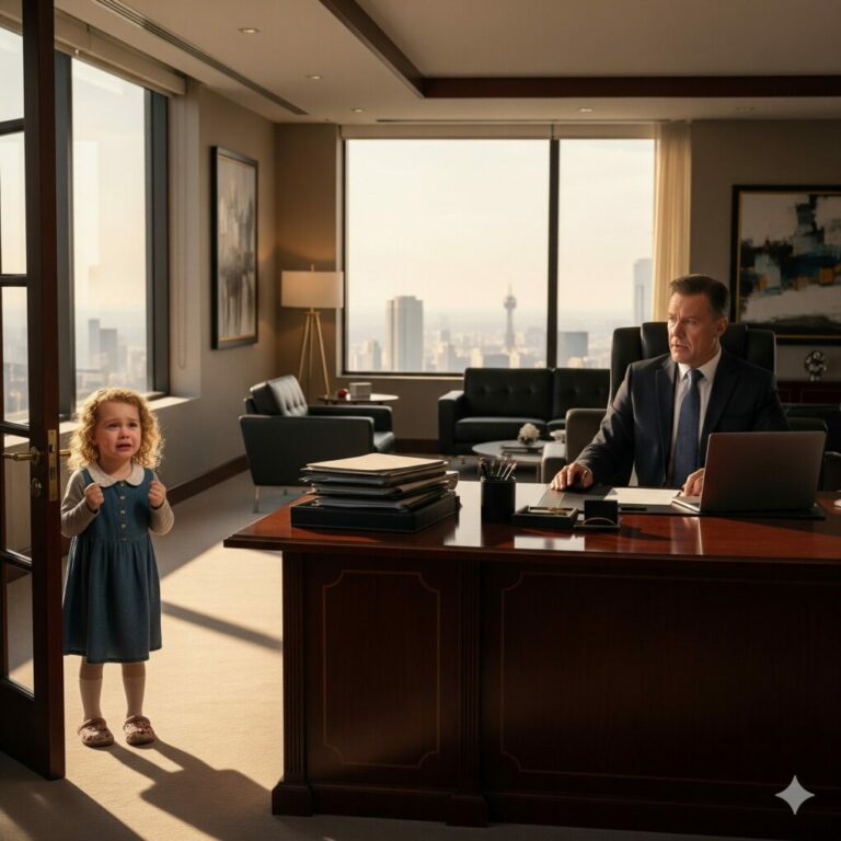 Help Me, Mommy Is Sick,” Said The Little Girl In The Office — And The Millionaire’s Life Changed For…