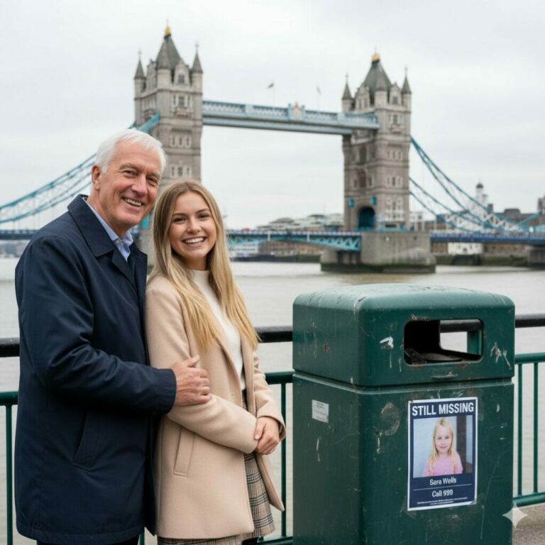 Woman Poses With Dad, Takes a Closer Look at the Photo and Starts to Panic…