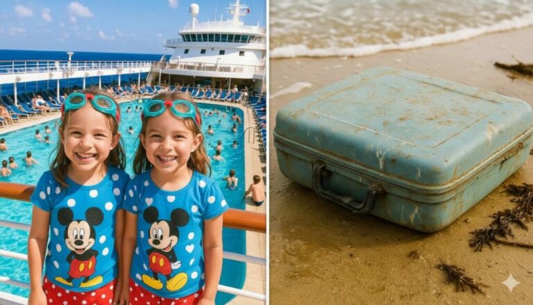 Twin girls vanished on a cruise ship—and ten months later, a suitcase washed ashore, leaving their mother to face a nightmare no parent should endure…