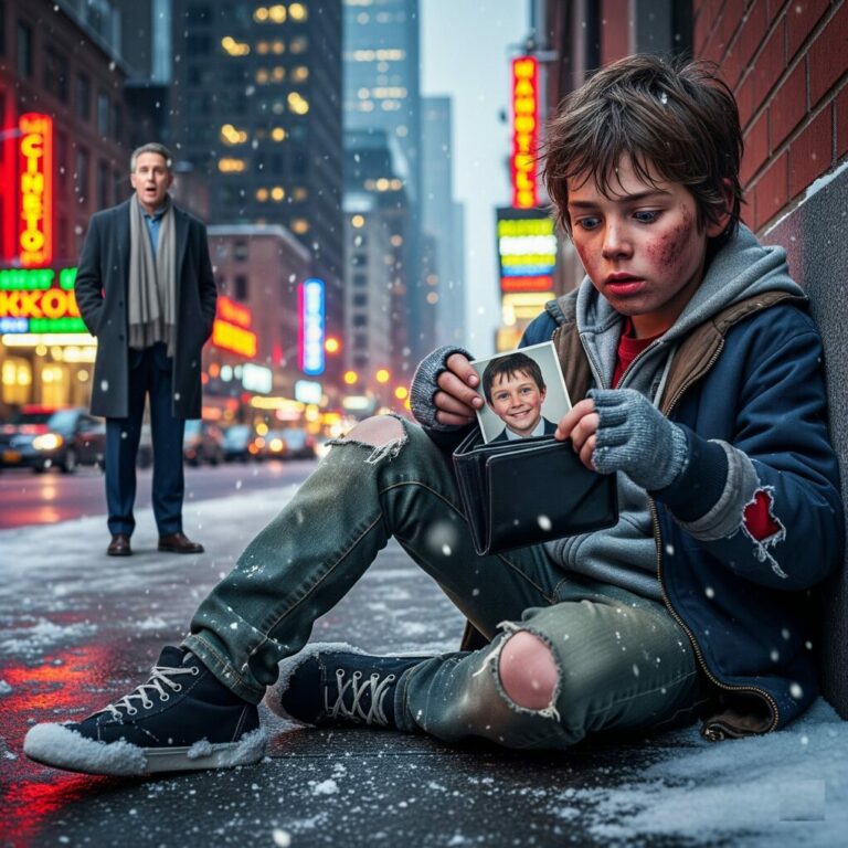 An eleven-year-old homeless boy picked up a millionaire’s wallet. But when he opened it, what he found inside left him trembling…