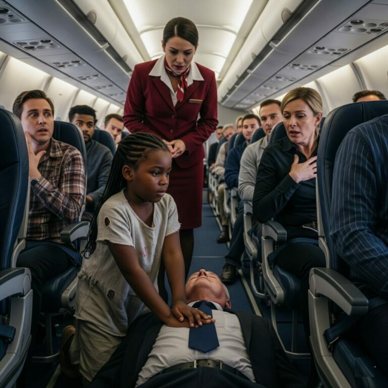 A Poor 12-year-old Black Girl Saved A Millionaire On A Plane… But What He Whispered Made Her Cry Out Loud…