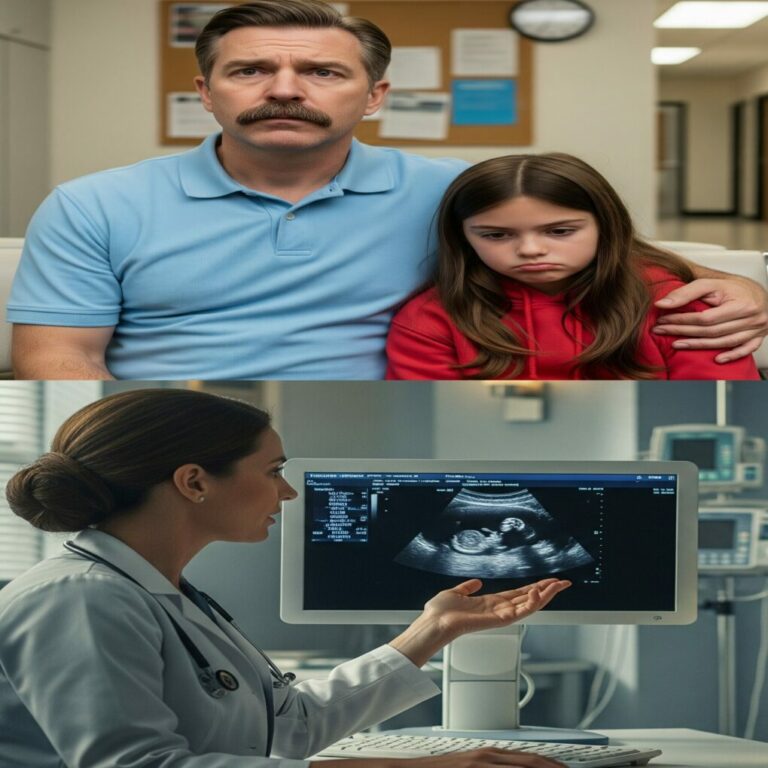 Girl Acts Strangely Around Dad at Clinic, Doctor Takes Ultrasound and Begins to Panic!…
