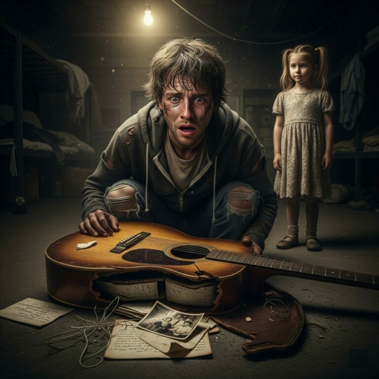 “He played his guitar for a little girl who never spoke a word. But when he discovered who she truly was, his life changed forever…”