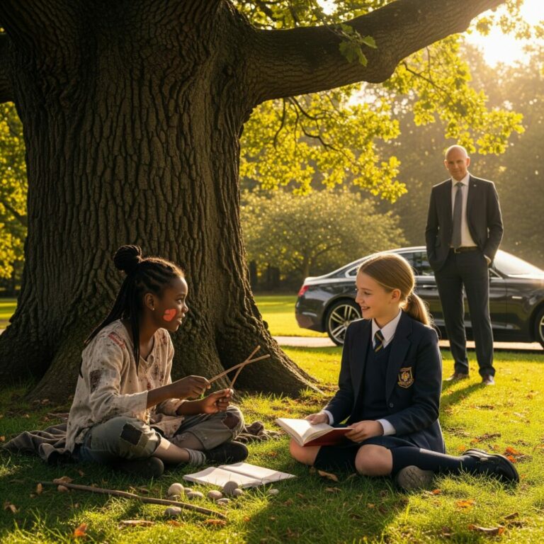 A billionaire saw a homeless Black girl teaching his daughter—what he did next shocked everyone…