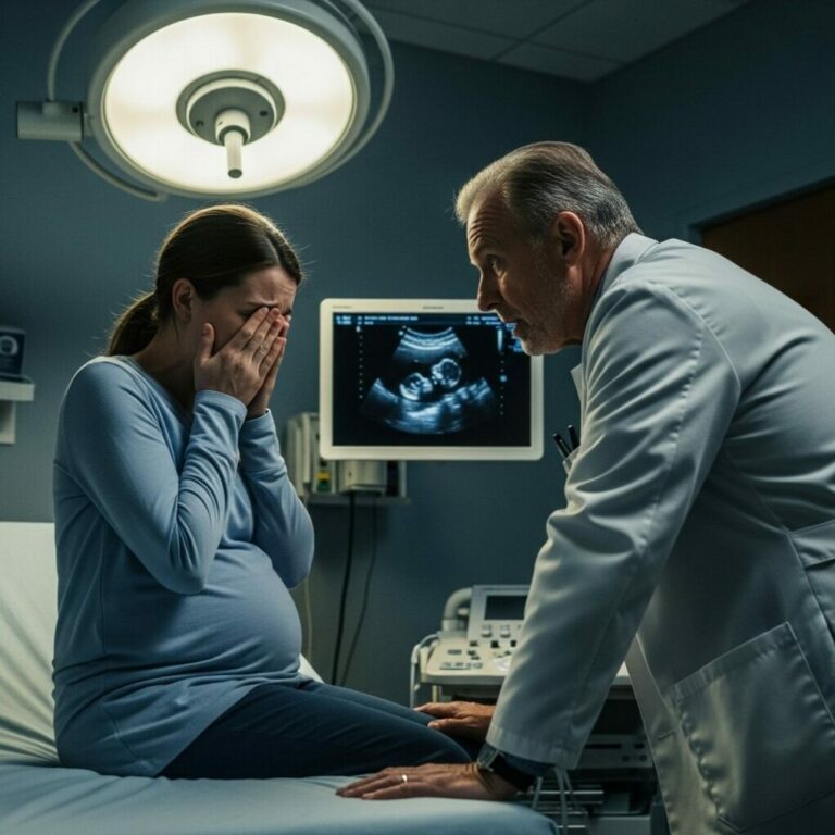 At my final prenatal appointment, the doctor looked at the ultrasound, trembling. he told me quietly, “you need to leave here and step away from your husband.” when i asked why, he said, “you’ll understand once you see it.” after that moment, i never returned home…..