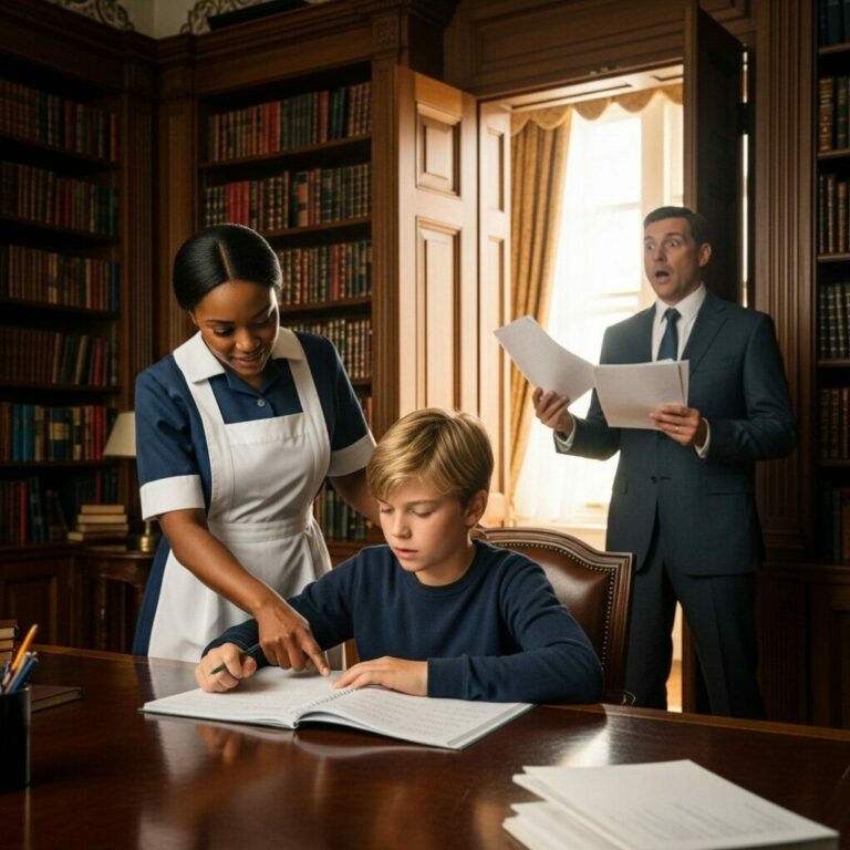 Billionaire’s Son Failed Every Test — Until the New Black Maid Taught Him One…
