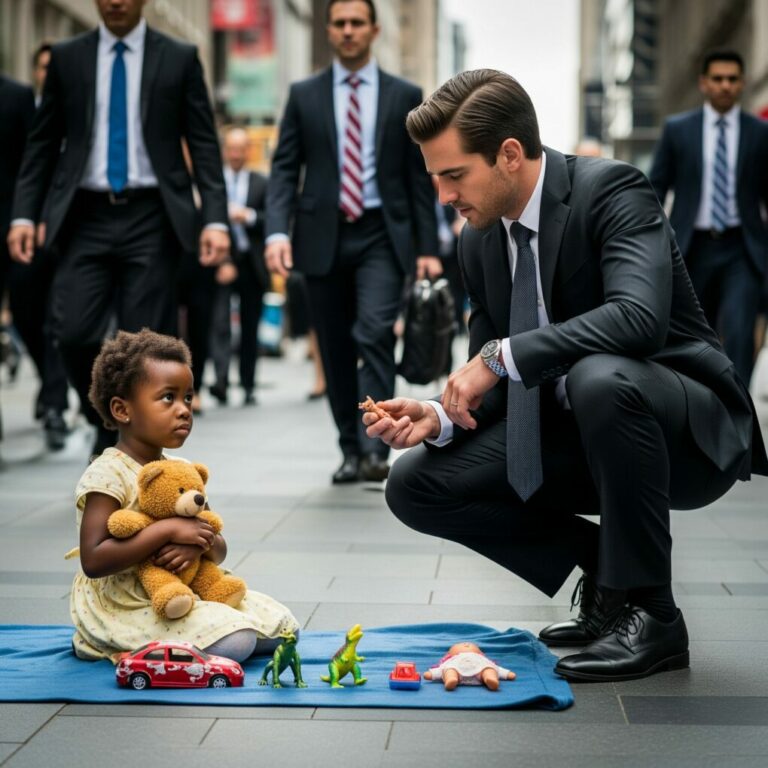 The billionaire saw a little girl selling toys on the street – his actions made everyone cry…