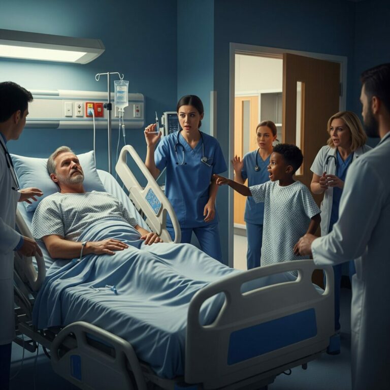 “Don’t Trust Her! She’s Not A Nurse, She’s A Bad Person…” – A Black Boy In The Hospital Shouted At The Billionaire, Shocking Everyone…