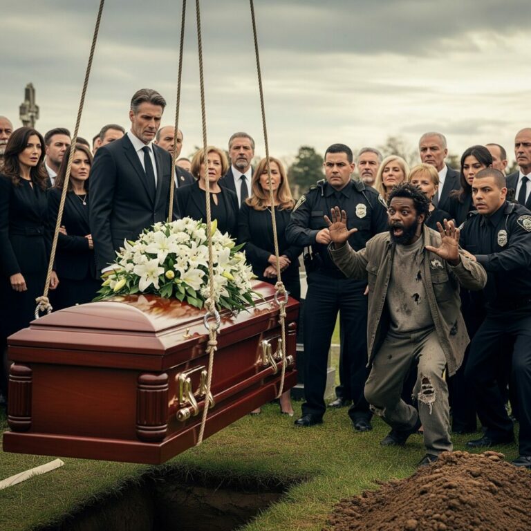 “She’s Not Dead”, Homeless Man Stops Billionaire’s Funeral To Save Her, What Happened Next Shocked