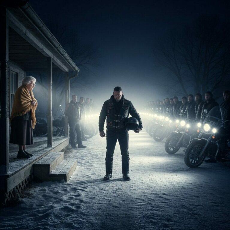 Kind Old Lady Shelters 15 Hells Angels During a Snowstorm — Next Day 100 Bikes Line Up at Her Door