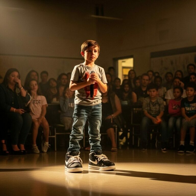 The Boy Who Sings in Oversized Shoes – and the Touching Story Behind It…