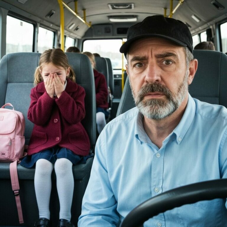 Bus Driver Notices Girl Crying Daily, Looks Under Seat After Drop-Off and Gasps!
