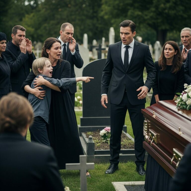 The Mute Child Let Out a Sudden Scream at His Grandmother’s Funeral — What He Said Left Everyone Horrified