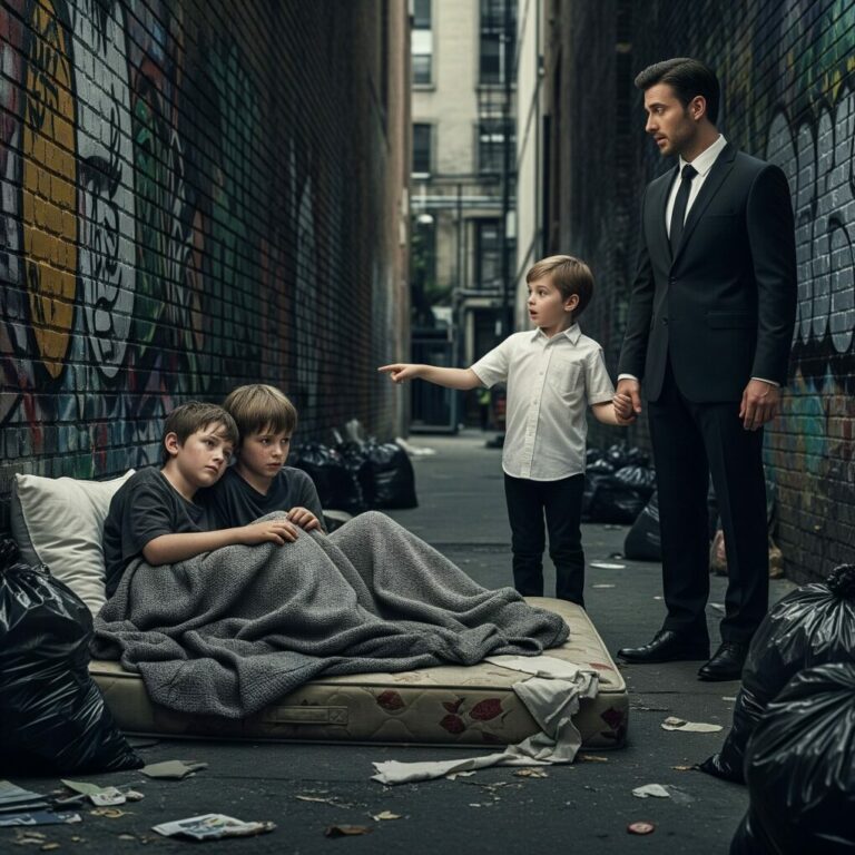 “Dad, Those Kids in the Trash Look Just Like Me!” — Boy Shocks the Millionaire