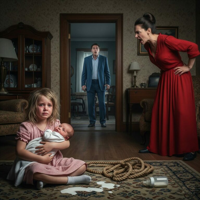 Little Girl Sob And Begging “ Don’t Hurt Us”. Suddenly Her Millionaire Father Visit Home And Shout…