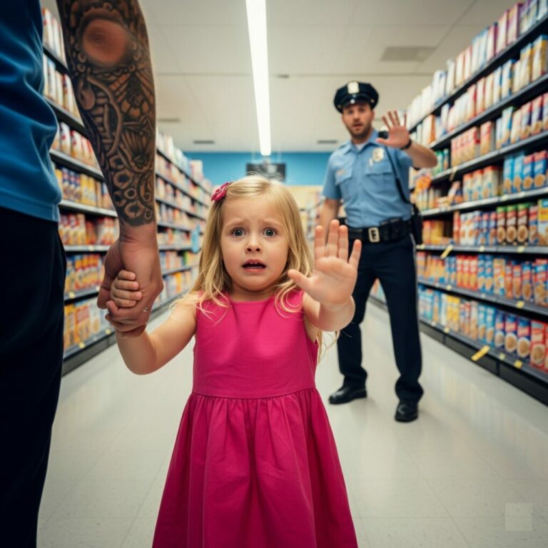 Little Girl’s Secret Rescue Signal in Supermarket — Cop Saw It and Immediately Followed Her…