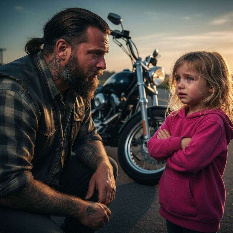 Little Girl Runs to Biker Crying: “Please Follow Me Home” — What They Found Left Everyone in Tears