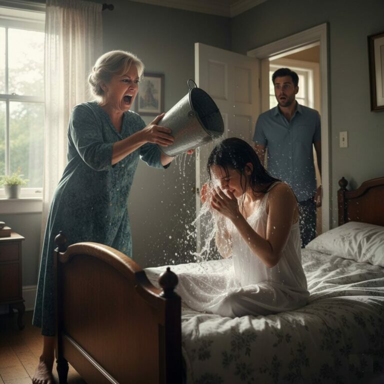 My mother-in-law poured a bucket of cold water on me to wake me up, but she didn’t expect such a turn of events…