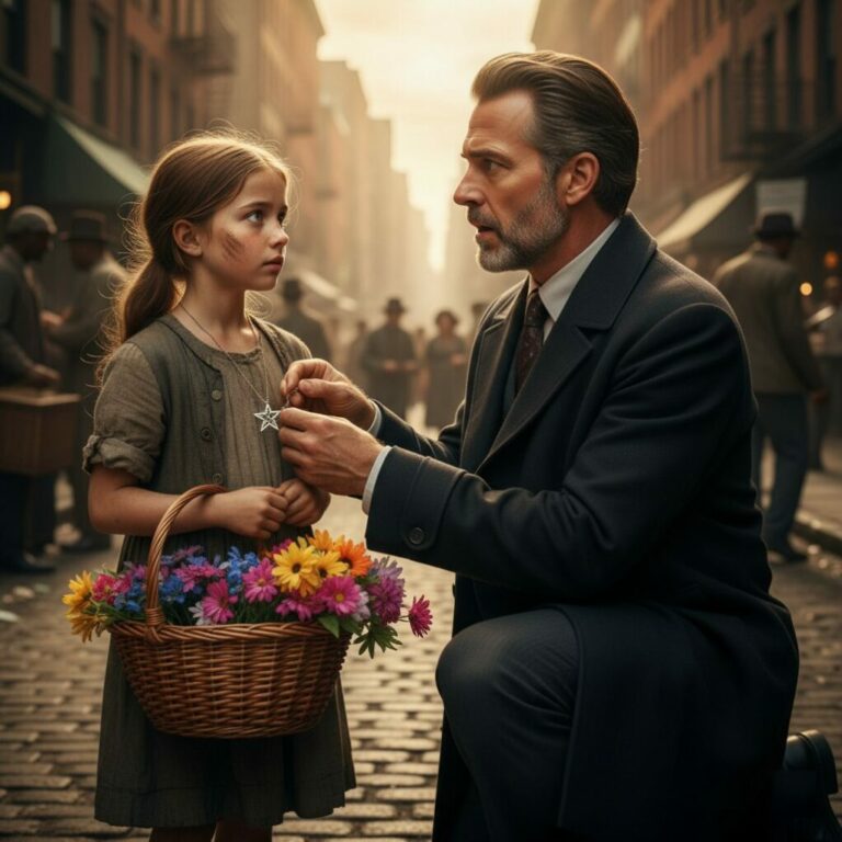 The Billionaire Saw A Poor Little Girl Wearing His Long -Lost Necklace . What He Did Next Shocked …