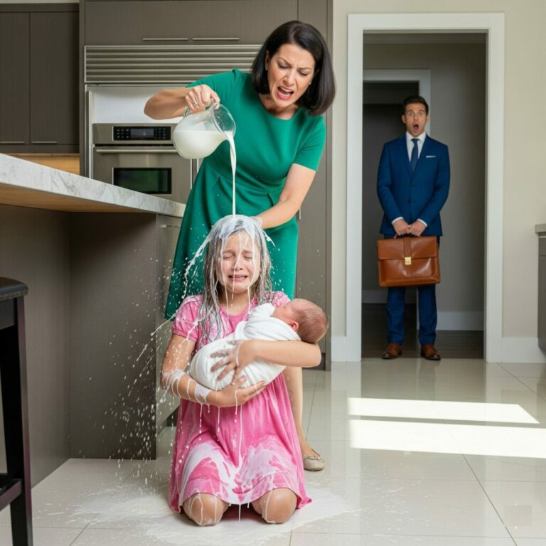 Stepmom Poured Milk On Little Girl… Then Millionaire Shouted ‘STOP!…
