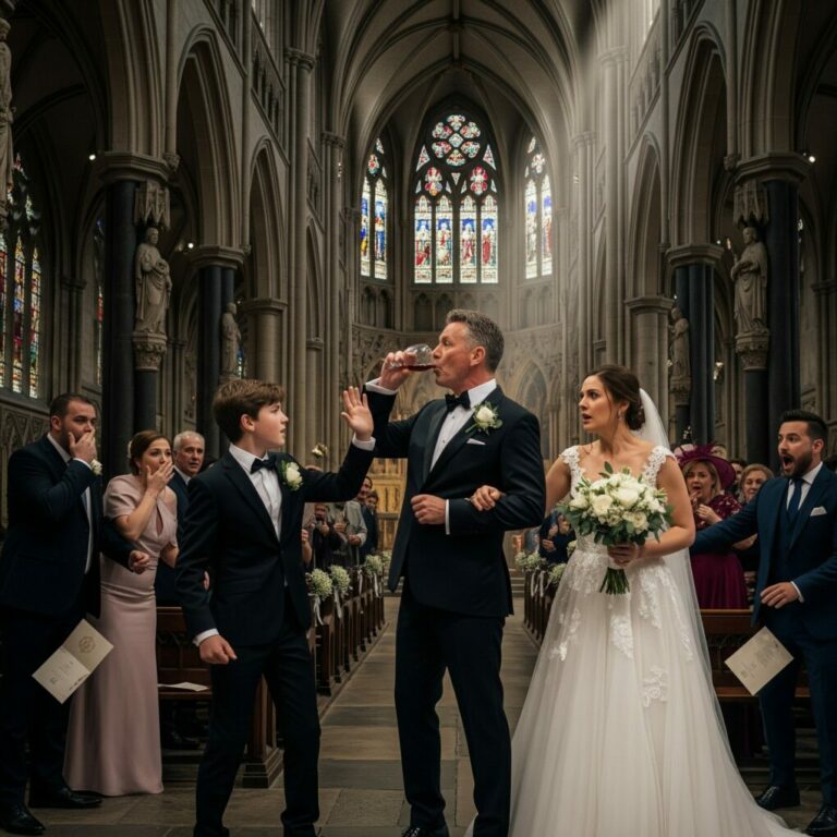 Boy Stops Dad’s Wedding, Reveals Bride’s Shocking Betrayal – Dad Calls Police Immediately…