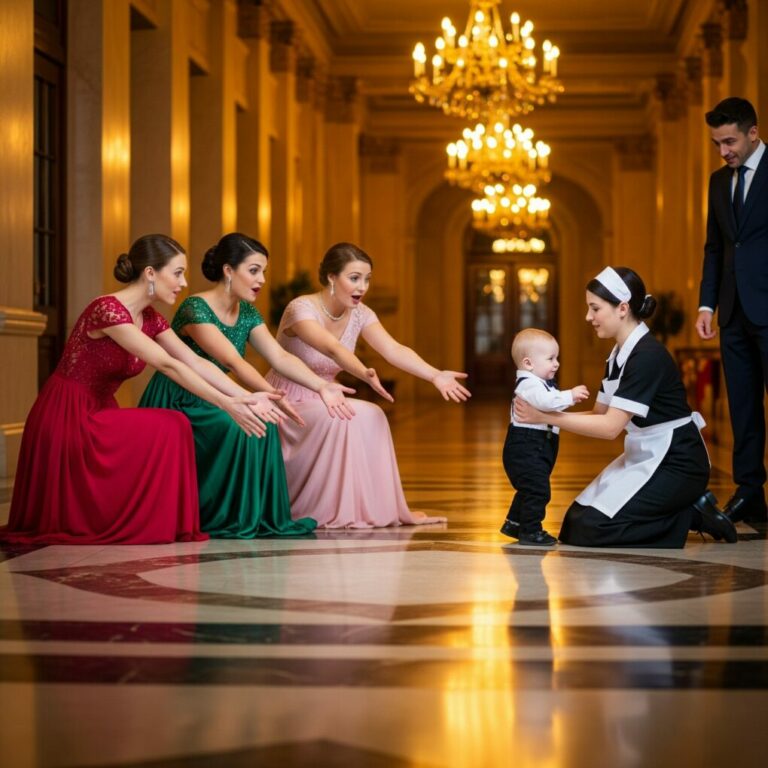 Three women compete to win the heart of a billionaire, but his child makes an unexpected move…