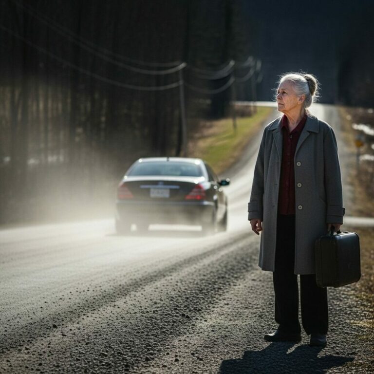 “After her husband’s funeral, her son drove her to a deserted road and said, ‘This is where you get off, Mom.’”