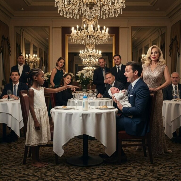 Baby of the Millionaire Cried Nonstop at the Restaurant. Until black girl Said What Turned Him Pale…