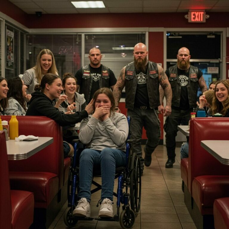 Bullies Slapped a Disabled Girl in a Diner — An Hour Later, Bikers Walked In…