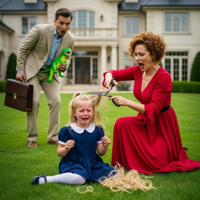 Little Girl Cried And Begged: “Please Mom, Don’t Cut My Hair!” Until Millionaire Saw It And Shouted…