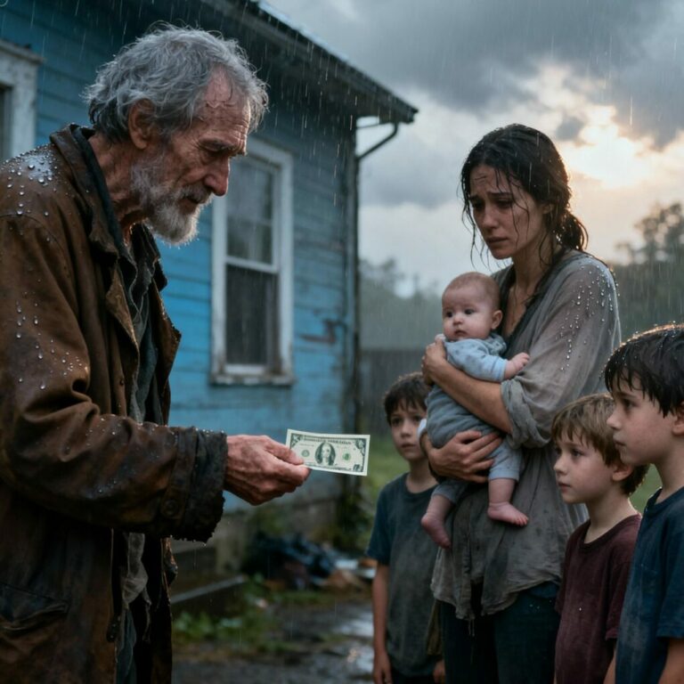 I gave a drenched old man shelter in my home. The next morning, he offered to buy my house for $1. “I’m not joking,” he said. “I can’t explain, but you need to leave it immediately.”