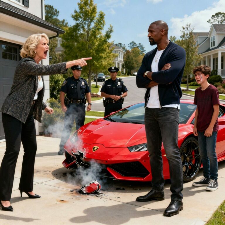 Hoa Karen’s son stole a black CEO’s Lamborghini and caused an accident – Hoa Karen came and asked the car owner to pay for the damages himself…..