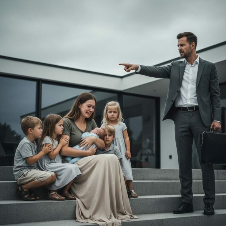 He Threw His Wife and Five Children Out of the House… But When He Returned Humiliated, Everything Had Changed!…