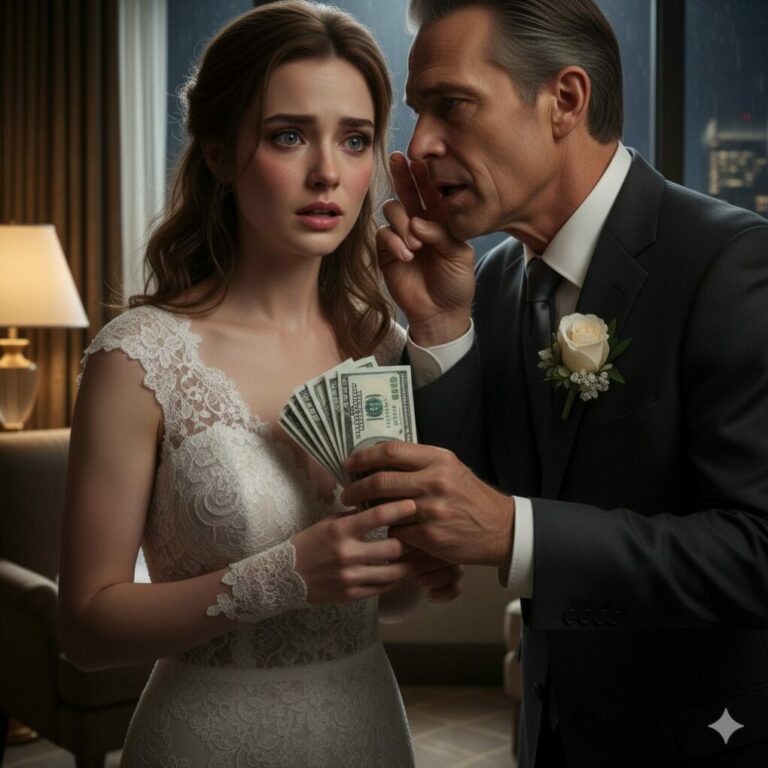 On my wedding night, my father-in-law slipped $1,000 into my hand and whispered: “If you want to stay alive, run.”