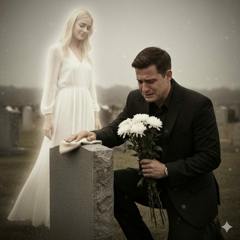 The day before I married my new wife, I went to clean my late wife’s grave… Something unexpected happened there, and my life changed forever…