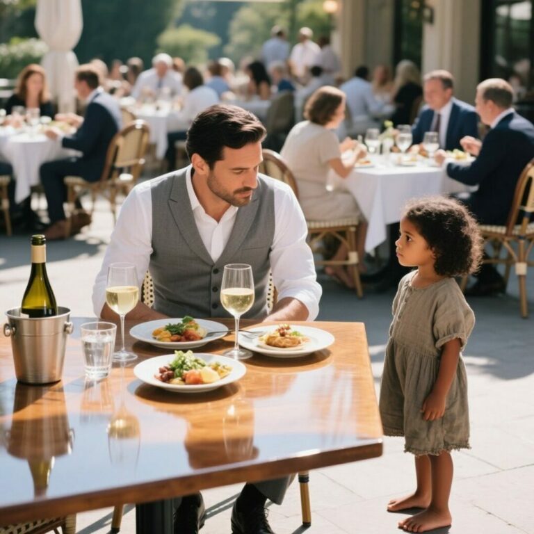 “Can I Eat with you?” the Homeless girl asked the millionaire his response leave everyone in tears…