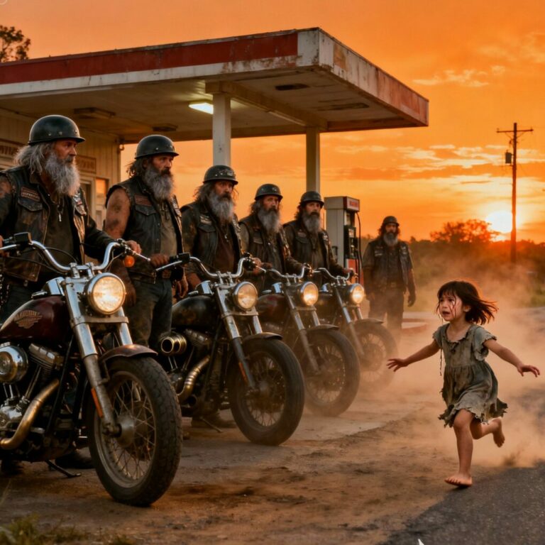 She Ran to the Bikers Crying: ‘You’re Stronger Than My Stepdad!’ — What Happened Next Shocked Everyone
