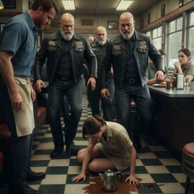 Biker Gang Leader Noticed the Waitress’s Bruises — What He Did Next Shocked the Whole Town…