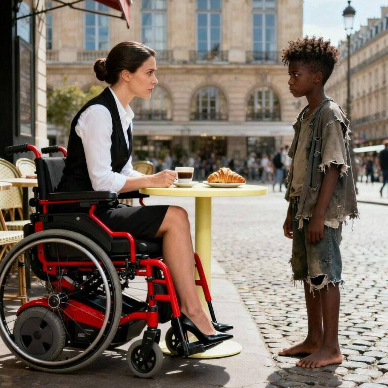 The poor Black boy asked the paralyzed millionaire, ‘Can I cure you in exchange for that leftover food?’ She smiled — and then everything changed…