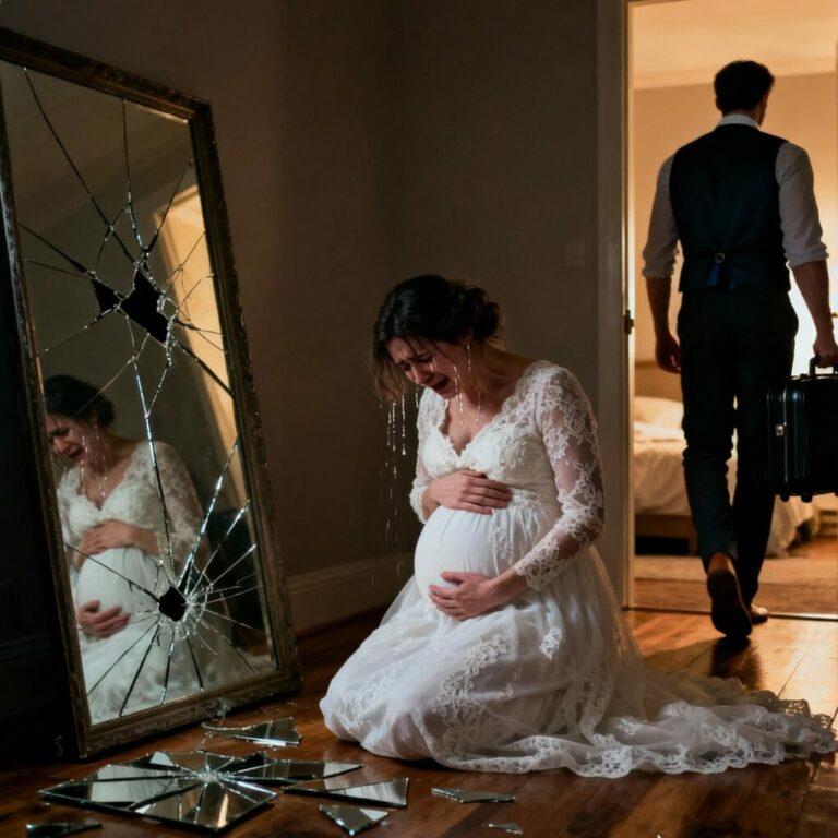 On my wedding day, I told my fiancé I was pregnant. He called it a “surprise that ruined his life” and abandoned me at the courthouse. Homeless and desperate, I took the only job I could find: washing cars. I thought my life was over. Then one day, I overheard a stranger’s heartbreaking phone call, and I did something reckless…