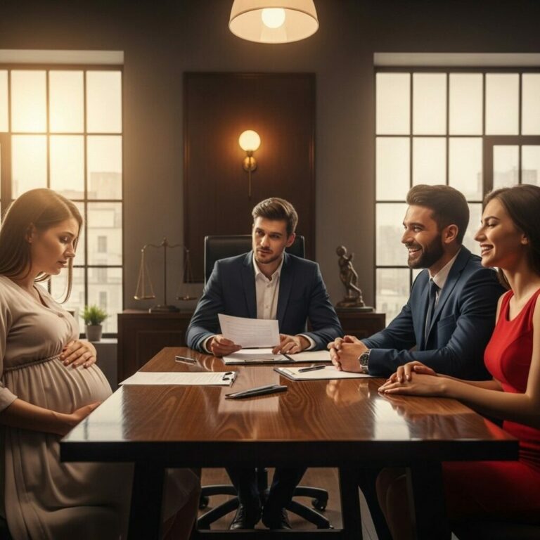 HUSBAND TOOK MISTRESS TO SIGN DIVORCE FROM PREGNANT WIFE, BUT THE LAWYER’S WORDS MADE HIM COLLAPSE!…