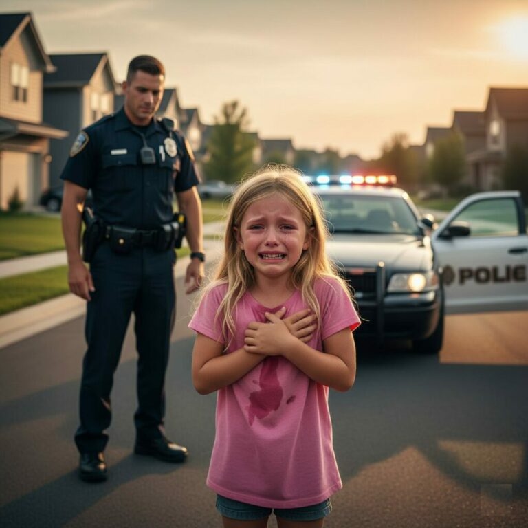 The girl went to the police crying: “Please follow me home” — they came and burst into tears when they saw this scene…