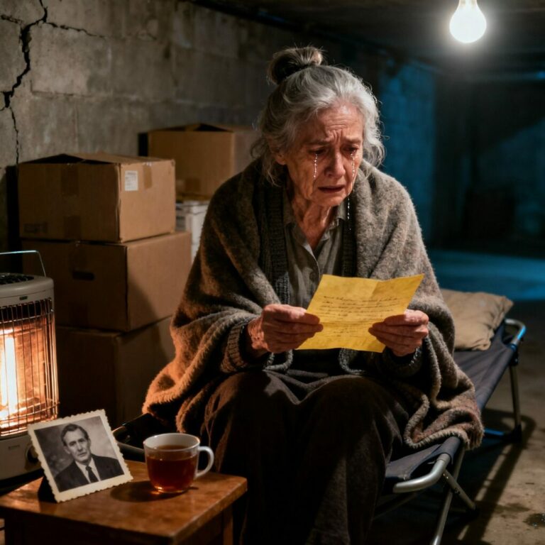 After I signed my house over to my son, he and his wife moved me into the damp, cold basement. For three months, I lived on a cot, eating their leftovers, feeling my hope drain away. They treated me like a prisoner in my own home. They thought they had won. They didn’t know about the secret my late husband left me: a dusty envelope with five words written on it—”Open when all is lost.”