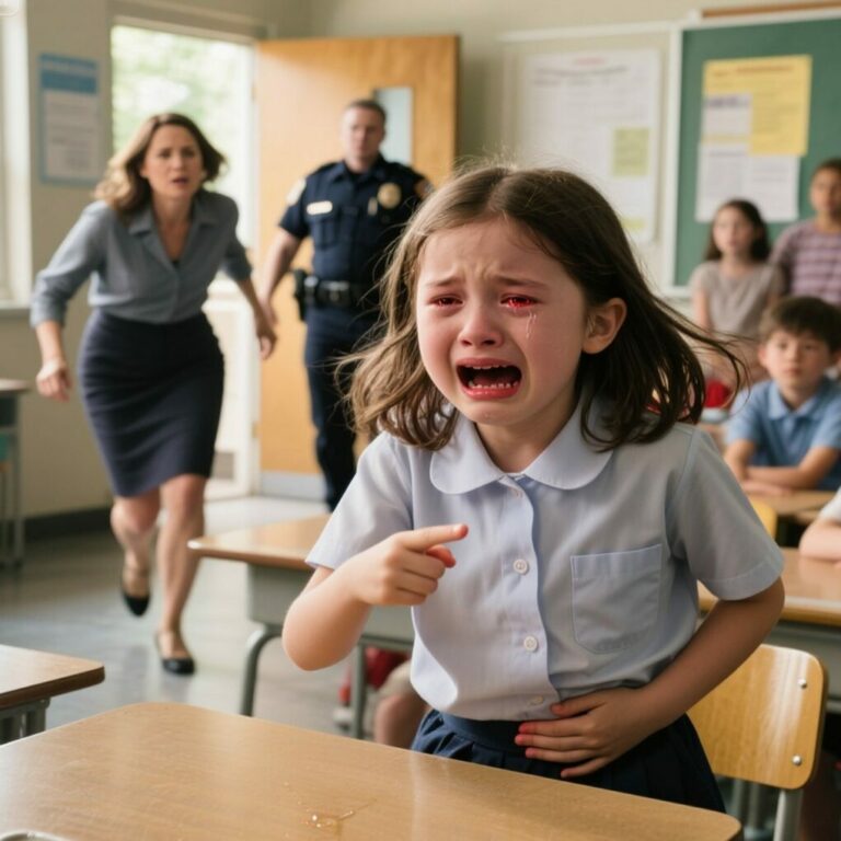 Girl CRIES FROM PAIN, when her teacher checks it, she calls the police immediately!…