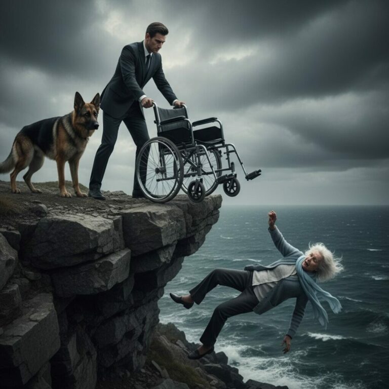 The Rich Son Pushed His Paralyzed Mother Off A Cliff But Forgot About Her Loyal Dog And The Ending…