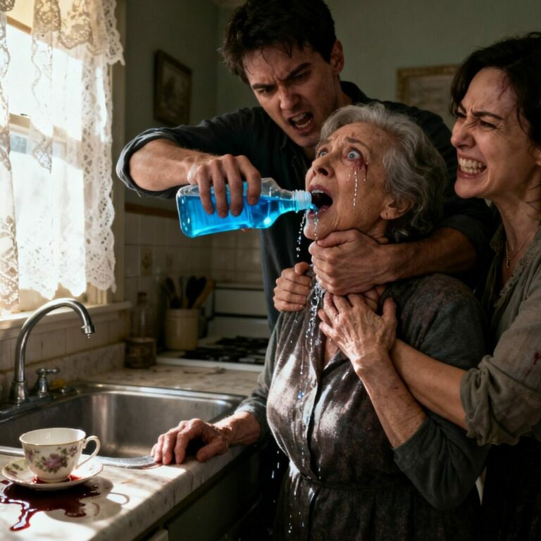My son held me down while his wife poured mouthwash down my throat to “fix my stinky breath.” They called my mouth a “cesspool of failures.” They thought I was a helpless old woman they could break and discard…