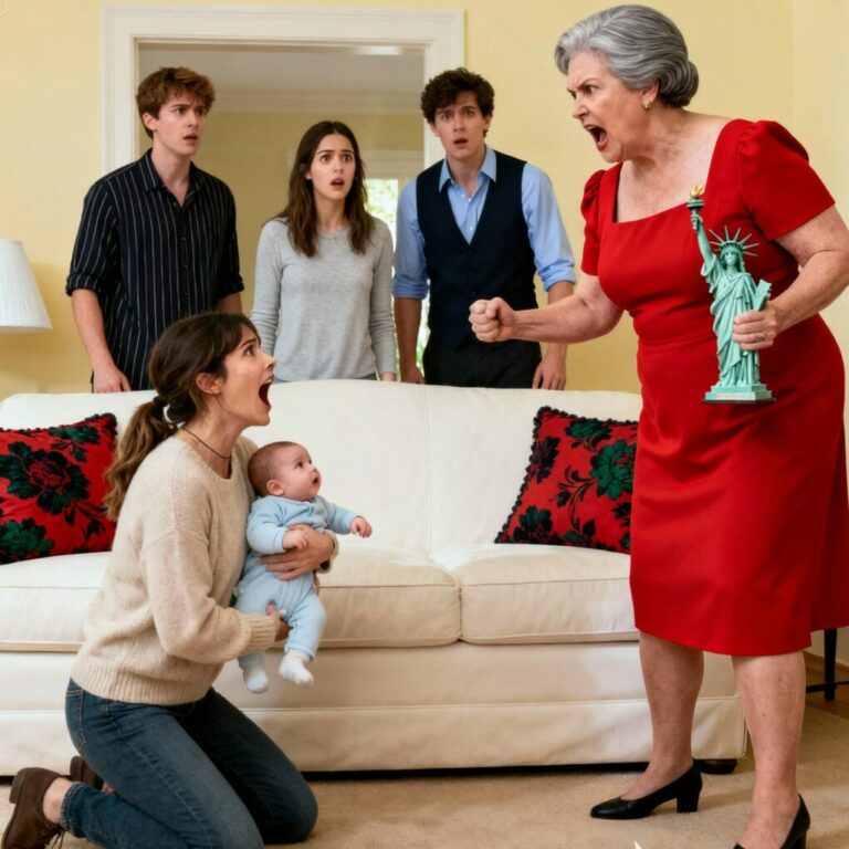 When my mother lifted that metal Statue of Liberty and brought it crashing down on my head, I didn’t feel pain — only disbelief. I was holding my three-year-old daughter in my arms, trying to shield her from the same hands that once held me with love. Blood blurred my vision, but my thoughts were clear: How did it come to this?