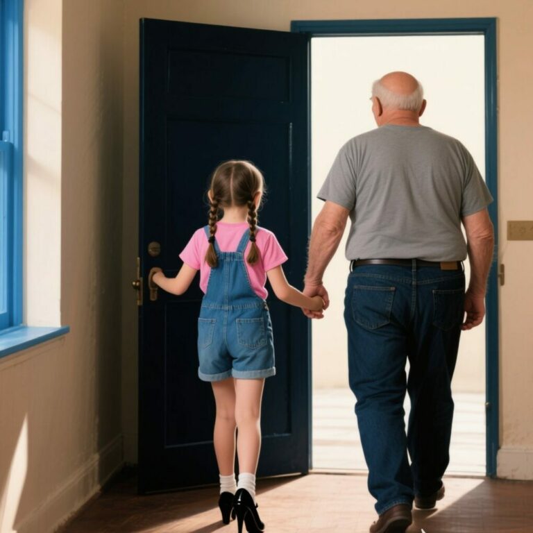 Mom leaves daughter with grandfather, discovers he takes the girl to a secret room! Calls the police…