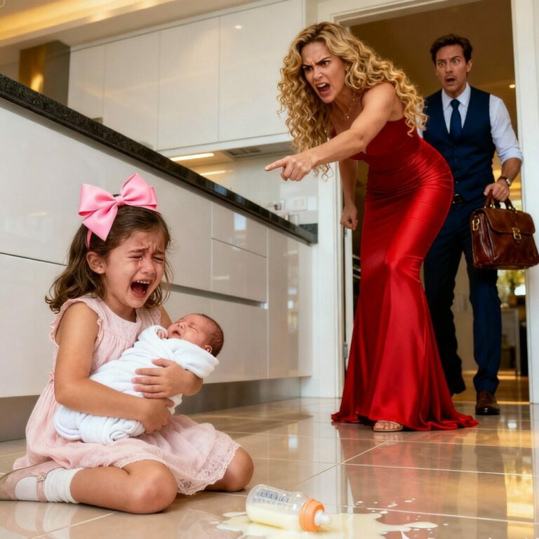 Crying Little Girl Said ‘Please Don’t Hurt Us’ — Seconds Later, Her Millionaire Father Came Home…